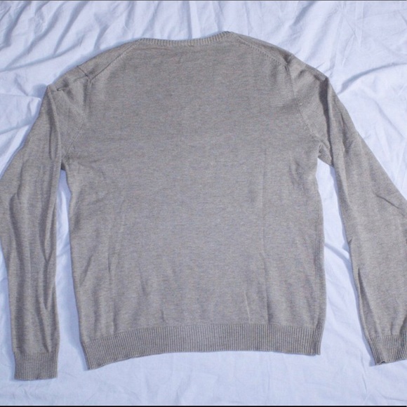 Tan VNeck Sweater - Picture 2 of 2